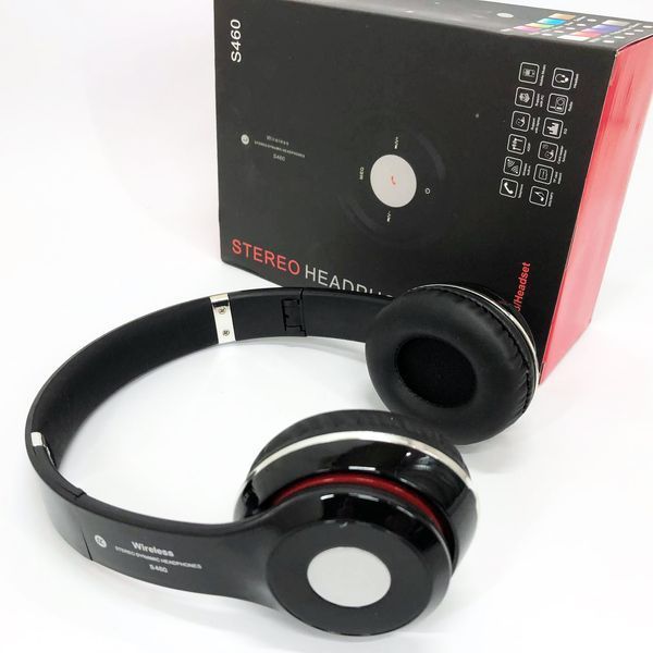Беспроводные наушники S460 Bluetooth black с MP3 плеером черный 18-20000 Гц, Беспроводные блюз наушники 00023815 фото