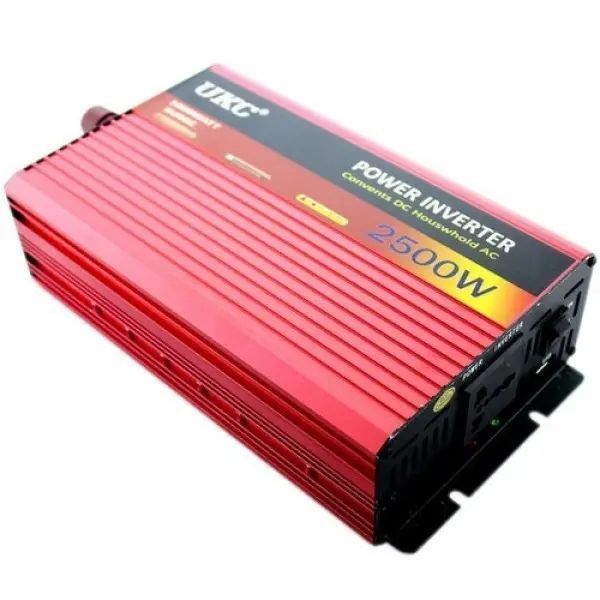Преобразователь авто (инвертор) UKC 12V-220V AR 2500W 00018215 фото