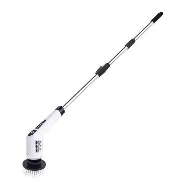 Электрическая щетка для уборки Cleaning Brush, набор 9 в 1, белая, товары для дома 00012895 фото