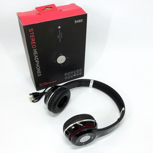 Беспроводные наушники S460 Bluetooth black с MP3 плеером черный 18-20000 Гц, Беспроводные блюз наушники 00023815 фото