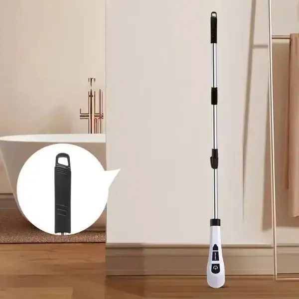 Электрическая щетка для уборки Cleaning Brush, набор 9 в 1, белая, товары для дома 00012895 фото
