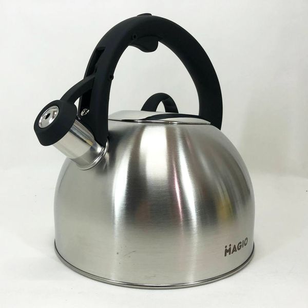 Чайник Magio MG-1192 2.5 л со свистком, металический чайник из нержавейки, чайники для плит 00018778 фото