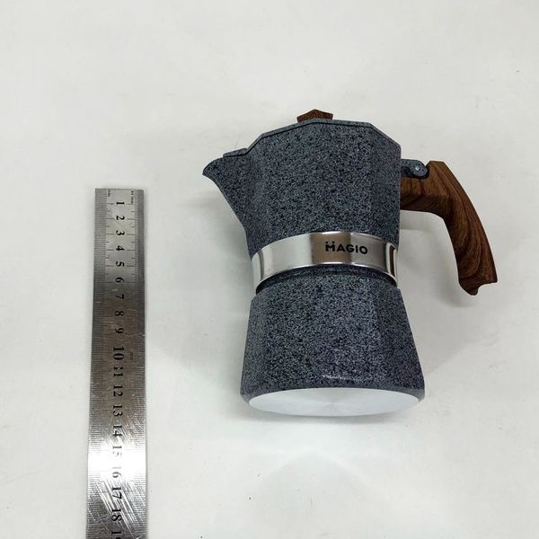 Гейзерная кофеварка Magio MG-1010 150 мл, гейзерная кофеварка для плиты, кофейник гейзерный 00019910 фото