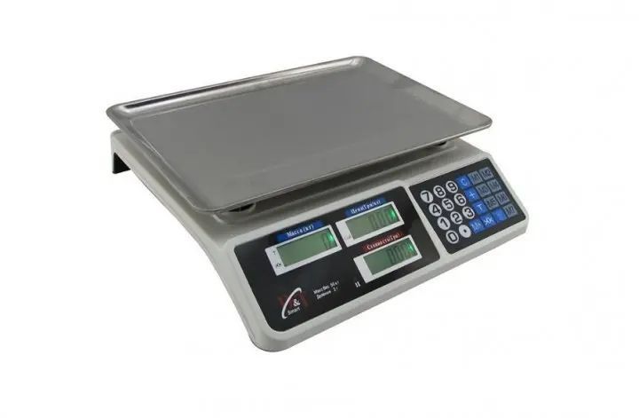 Весы торговые электронные D&t Smart DT-809 до 50 кг два дисплея продавец/покупатель 00021234 фото