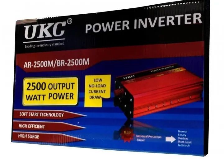 Преобразователь авто (инвертор) UKC 12V-220V AR 2500W 00018215 фото