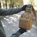 Качественная тактическая сумка, укрепленная мужская сумка рюкзак тактическая слинг. Цвет: койот 00018363 фото 26