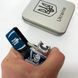 Дуговая электроимпульсная USB зажигалка Украина (металлическая коробка) HL-449. Цвет: синий 00023035 фото 3