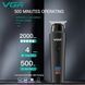 Тример для волосся VGR V-937, з USB-кабелем для зарядки, світлодіодним дисплеєм, 3 насадками 00014459 фото 5