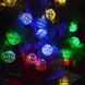 Гирлянда светодиодная Шарик металлический золотой, 20 LED, Мультицвет 00024833 фото 6