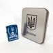 Дуговая электроимпульсная USB зажигалка Украина (металлическая коробка) HL-449. Цвет: синий 00023035 фото 5