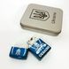 Дуговая электроимпульсная USB зажигалка Украина (металлическая коробка) HL-449. Цвет: синий 00023035 фото 9