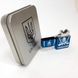 Дуговая электроимпульсная USB зажигалка Украина (металлическая коробка) HL-449. Цвет: синий 00023035 фото 16
