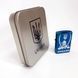 Дуговая электроимпульсная USB зажигалка Украина (металлическая коробка) HL-449. Цвет: синий 00023035 фото 13