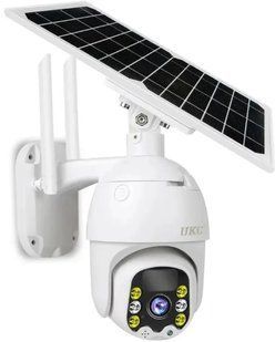 Поворотная уличная IP Solar камера PTZ видеонаблюдения с солнечной панелью 00024364 фото