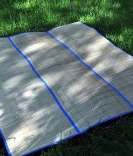 Подстилка пляжная из соломы 180 см x 120 См пляжный коврик сумка, подстилка для пикника 00014075 фото