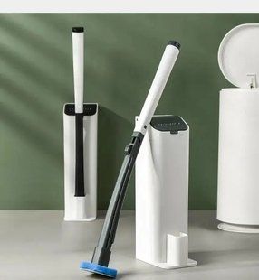 Універсальна щітка для прибирання ванної зі змінними насадками MTS clip type removable toilet brush 00012861 фото