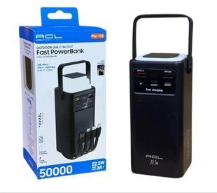 Павер банк ACL PW-113 50 000 mAh / 22,5W Ліхтар + кабелю Power Bank 00017869 фото