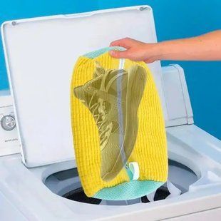 Чохол із мікрофібри на блискавці для прання взуття в пральній машині 00012896 фото