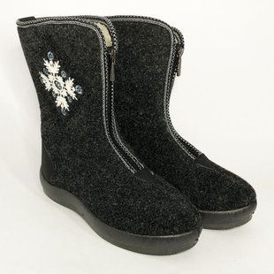 Женские сапоги 39р 25см. Меховые, высокие, утепленные, Теплые тапочки чуни, Суконные зимние бурки 00023945 фото