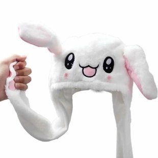 Шапа, що світиться БІЛА Pikachu toys soft toys with led з рухомими вушками 00016425 фото