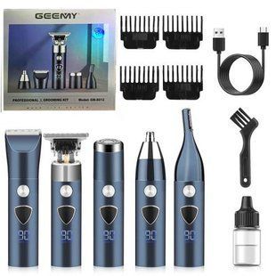 Мужской набор Geemy GM-8012 4 в 1, электробритва с насадками для бороды, тример для бороды 00015170 фото