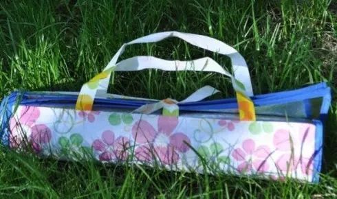 Подстилка пляжная из соломы 180 см x 120 См пляжный коврик сумка, подстилка для пикника 00014075 фото