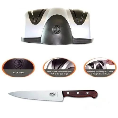 Двойная электрическая точилкаLucky Home Electric Knife Sharpener 00019353 фото