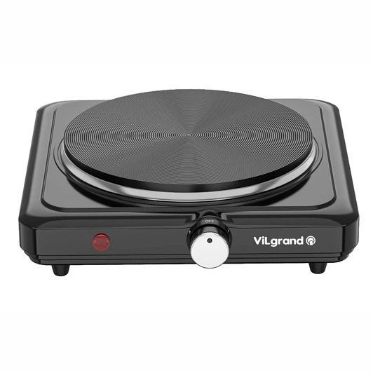 Настольная электрическая плита 1 конфорка ViLgrand VHP181F Black 00015448 фото