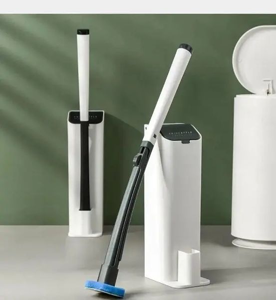 Універсальна щітка для прибирання ванної зі змінними насадками MTS clip type removable toilet brush 00012861 фото