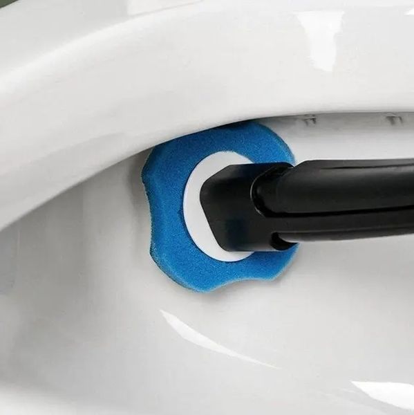 Універсальна щітка для прибирання ванної зі змінними насадками MTS clip type removable toilet brush 00012861 фото