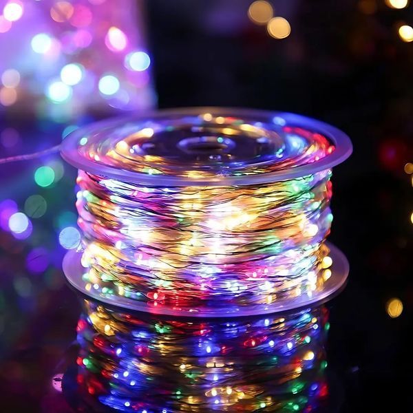 Гирлянда на катушке Роса 50 м,500 LED с пультом Мультик 00024908 фото