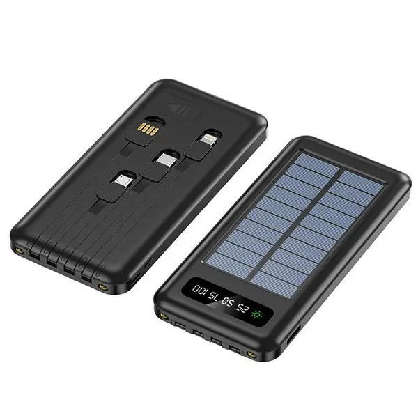 Power Bank Solar Smart 1015 зарядное устройство на солнечной батарее 20000mAh с индикатором заряда Черный 00017650 фото