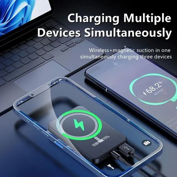 Power bank беспроводной XIYT Y211 / быстрая зарядка / Magsafe / Magnetic / 22.5W + 15W / 10000 mAh 00024694 фото