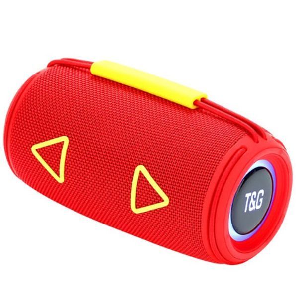 Bluetooth-колонка TG657 з RGB підсвічуванням 1500 mAh, бездротова колонка портативна потужна. Колір: червоний 00017244 фото