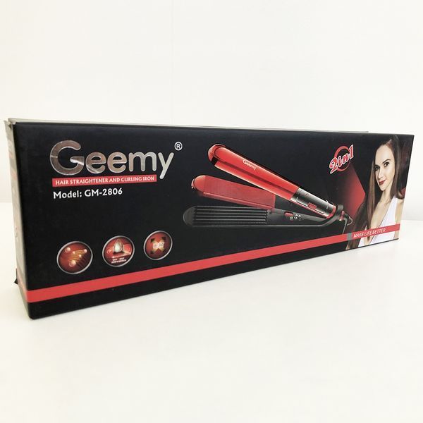 Плойка утюжок гофре для волос GEMEI GM-2806 00015072 фото