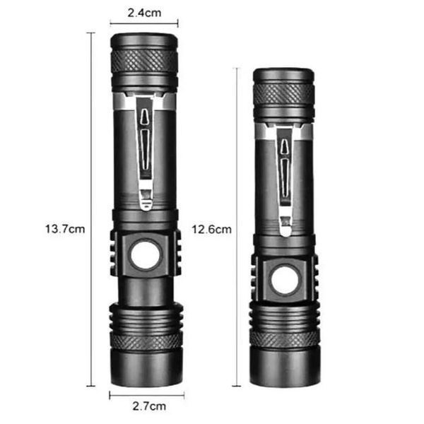 Тактический фонарь Bailong BL-518/8518-T6 3 режима работы zoom з/у microUSB кейс, карманный мини фонарь 00022897 фото