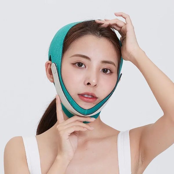 Универсальный V-образный ремень - маска для подтяжки лица и кожи FACE LIFT UP Полноразмерный бандаж - повязка для коррекций 00014726 фото