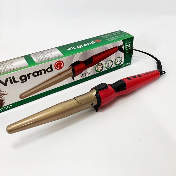 Плойка конусна ViLgrand VHC-3041LC. Колір: червоний 00014889 фото
