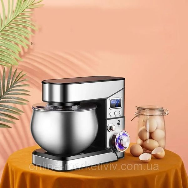 Миксер планетарный с чашей 6л, 4000Вт, Top Kitchen TК00224 / Кухонный тестомес для дома / Кухонная машина 00020718 фото