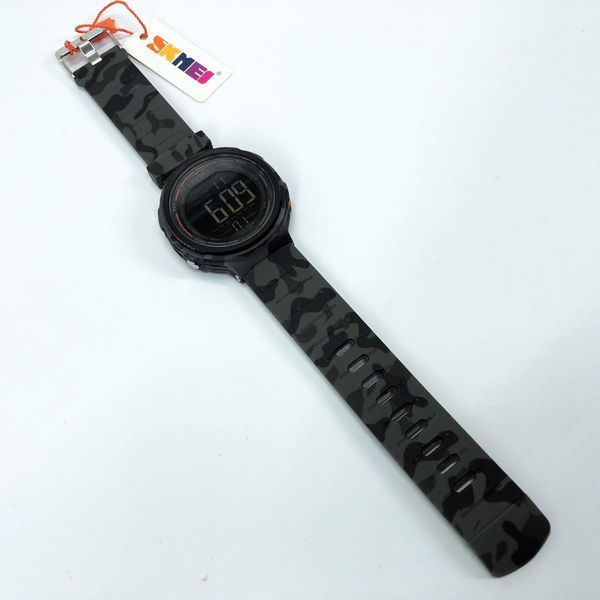 Годинник наручний чоловічий SKMEI 1841CMGY GREY CAMO, армійський годинник протиударний. Колір: сірий 00022464 фото