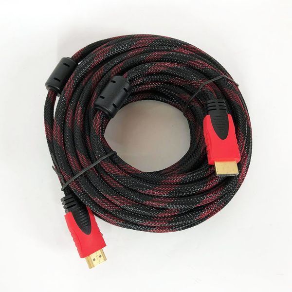 Кабель HDMI - HDMI 10m посилений в обмотці 10м шнур 00017282 фото