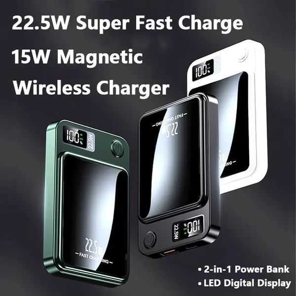 Power bank беспроводной XIYT Y211 / быстрая зарядка / Magsafe / Magnetic / 22.5W + 15W / 10000 mAh 00024694 фото