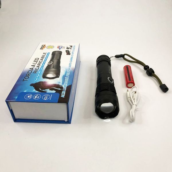 Ліхтар ручний Police X71A-HP50, ЗУ micro USB, 1x18650/3xAAA, zoom, індикація заряду, якісний ліхтарик 00022866 фото