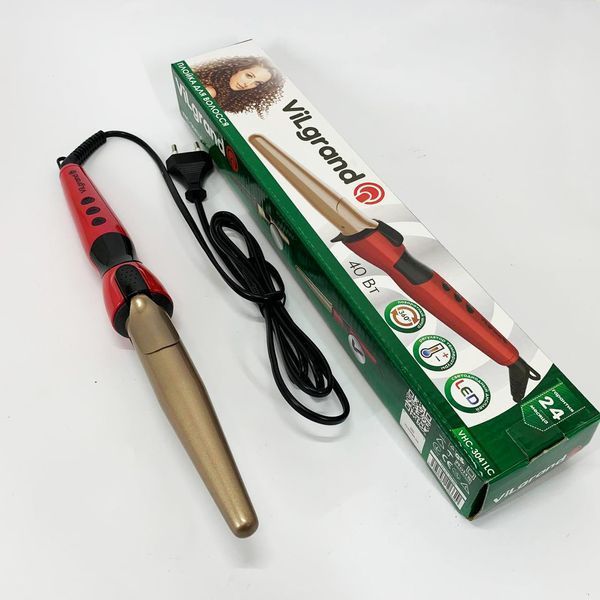 Плойка конусна ViLgrand VHC-3041LC. Колір: червоний 00014889 фото