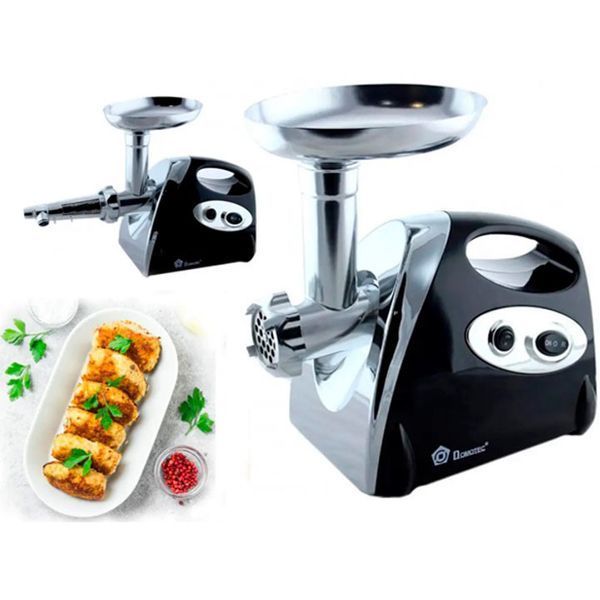 Мясорубка электрическая с соковыжималкой Domotec MS-2019 2400W. Цвет: черный 00019025 фото