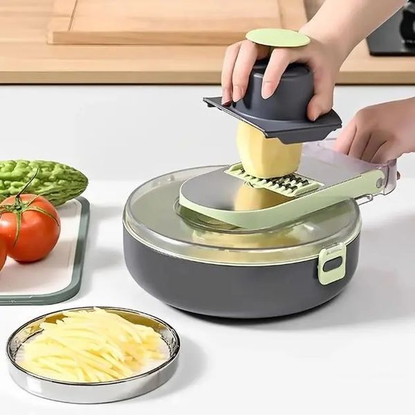 Овощерезка с контейнером Vegetable Cutter 9 в 1 00020584 фото