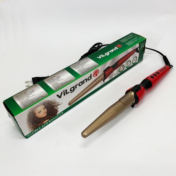 Плойка конусна ViLgrand VHC-3041LC. Колір: червоний 00014889 фото