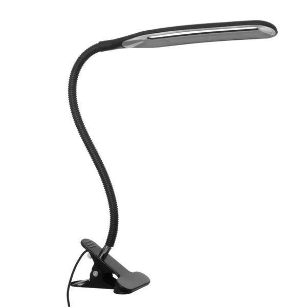 Настольная LED лампа на прищепке, от USB, Berger 1043-TL-10 Black / Светодиодная лампа с гибкой ножкой 00023284 фото