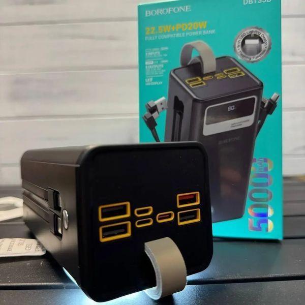 Павербанк Borofone DBT35B 50000 мАг / Power Bank 22.5W PD20W 00017918 фото