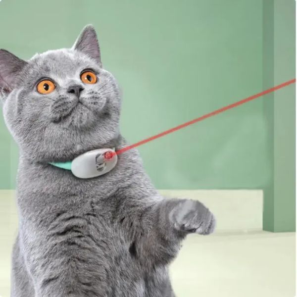 Умный лазерный ошейник для кошек и кошек Laser Collar интерактивная смарт со встроенным лазером 00021908 фото